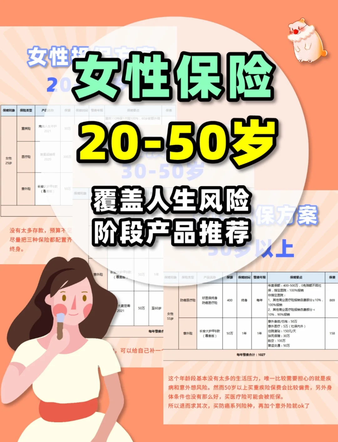 女人买什么保险好(女人买什么保险好又保障)
